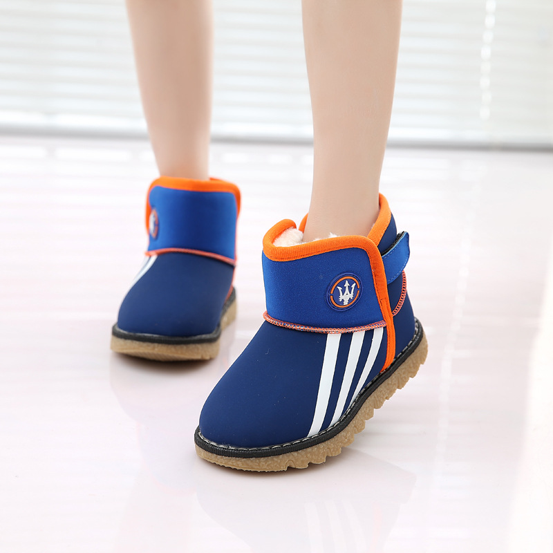 2015冬季韓版兒童雪靴男童女童靴子寶寶鞋防水短靴潮保暖工廠,批發,進口,代購