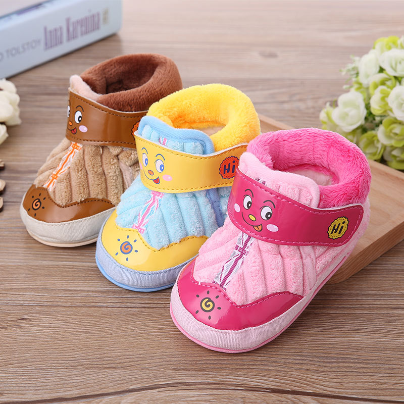 天鵝絨寶寶鞋 嬰兒學步棉靴 雪靴0-1-2歲 廠傢直銷 2016年冬款工廠,批發,進口,代購