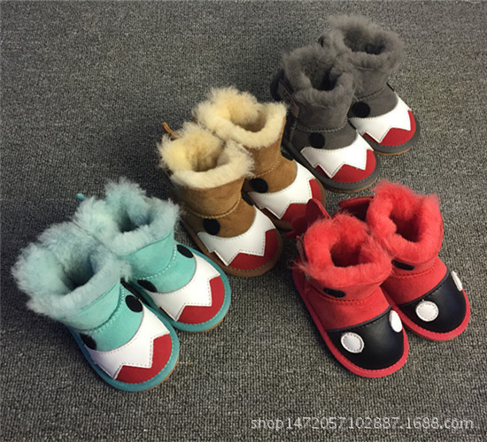 2016冬季小怪獸雪靴保暖防滑耐磨寶寶鞋 一件代發工廠,批發,進口,代購