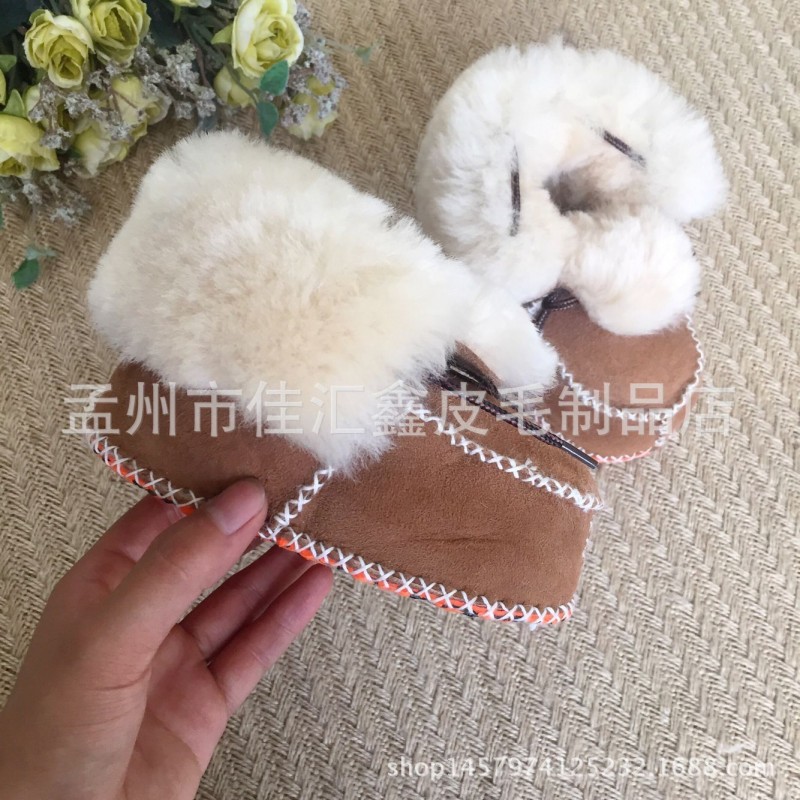皮毛一體寶寶鞋 真皮童鞋 寶寶學步鞋 純手工縫製保暖舒適透氣批發・進口・工廠・代買・代購