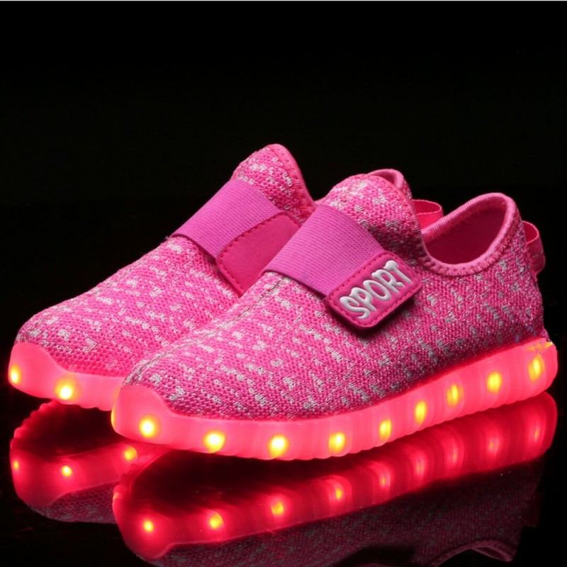 兒童發光鞋USB充電亮燈男女童夜光鞋童鞋LED燈運動鞋潮速賣通爆款批發・進口・工廠・代買・代購