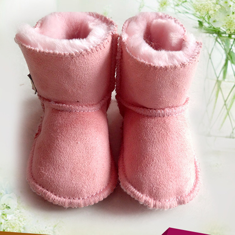 廠傢供應 澳洲全羊皮毛一體寶寶保暖靴 嬰兒靴棉鞋 學步雪靴工廠,批發,進口,代購