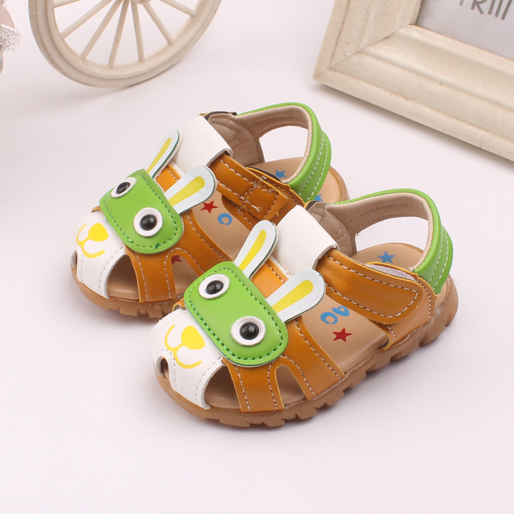 2016夏季新款兒童涼鞋 帶閃燈韓版寶寶鞋包頭男童嬰兒涼鞋1682工廠,批發,進口,代購