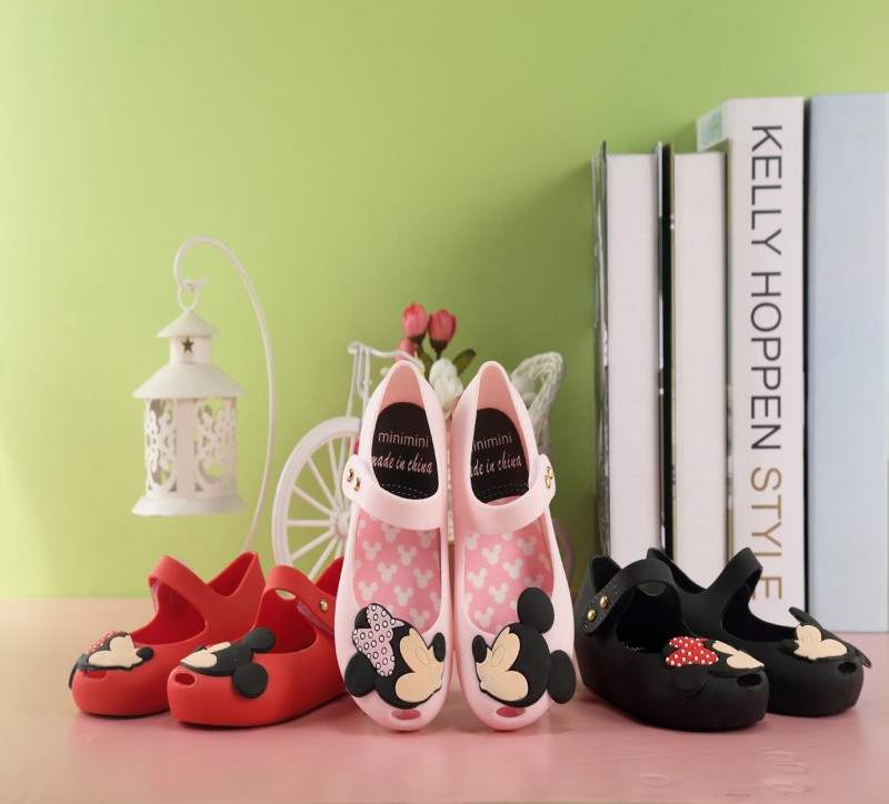 2016新款梅麗莎Melissa寶寶果凍童鞋米奇米妮女童魚嘴軟底童涼鞋工廠,批發,進口,代購