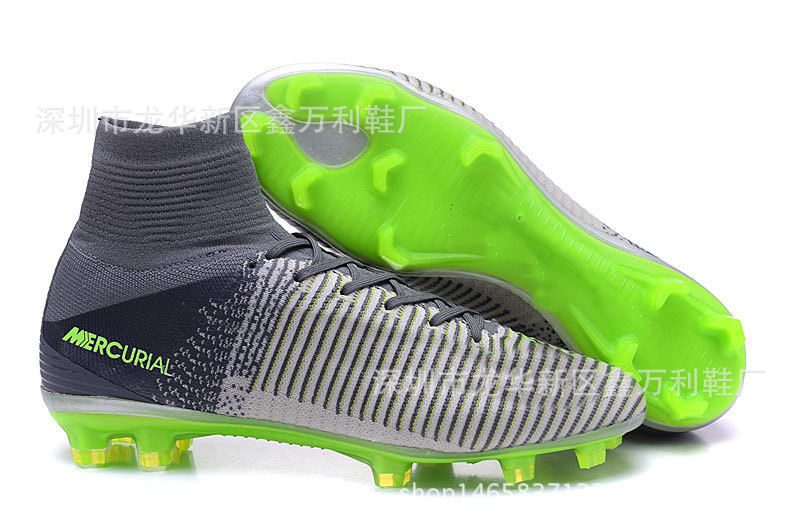 刺客十一代高幫飛線FG釘足球鞋35-45拉線尼龍底刺客11足球戰靴工廠,批發,進口,代購
