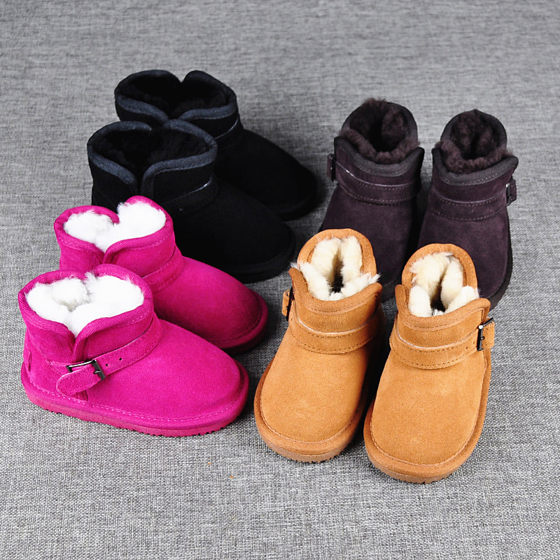 2016冬季羊毛保暖雪靴 男女小孩學步鞋1歲2歲3歲棉鞋子大碼號批發・進口・工廠・代買・代購