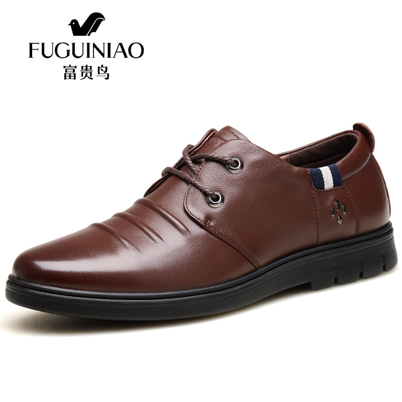 富貴鳥秋季時尚單鞋 正品真皮休閒鞋男 透氣英倫商務皮鞋A603102工廠,批發,進口,代購