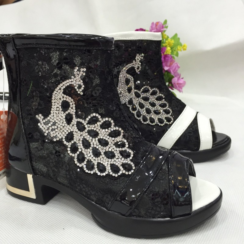 2015年羅馬鞋  孔雀水鉆 韓版鞋 女童涼鞋工廠,批發,進口,代購