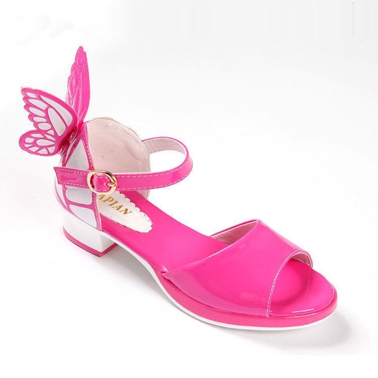 2016夏季兒童涼鞋韓國女童蝴蝶翅膀涼鞋爆款小高跟公主鞋一件代發批發・進口・工廠・代買・代購