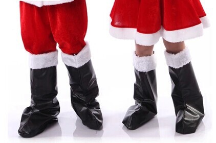 兒童聖誕靴 聖誕節靴子 聖誕節表演裝飾裝扮 聖誕鞋男女童通用批發・進口・工廠・代買・代購