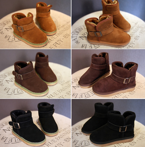 2014冬裝新款 韓版兒童小童男女童鞋加絨加厚雪靴保暖鞋子工廠,批發,進口,代購