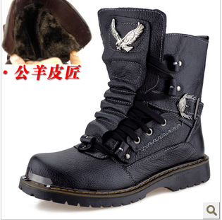 公羊皮匠冬季男士雪靴男靴子皮靴特種兵馬丁靴軍靴英倫韓版潮流工廠,批發,進口,代購