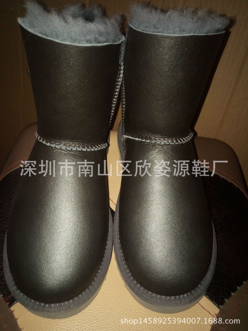 廠傢直銷 個性金屬扣雪靴0039工廠,批發,進口,代購