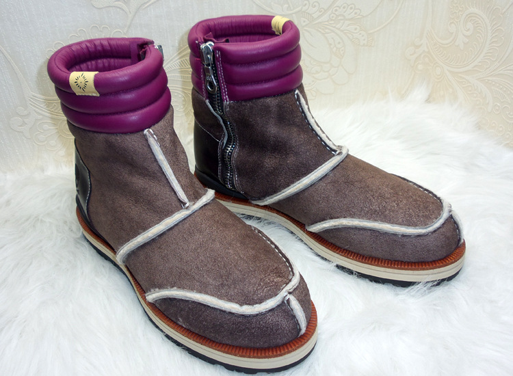 VISVIM威史威姆MMJ合作款皮毛一體保暖日本潮流男鞋工裝高幫鞋工廠,批發,進口,代購