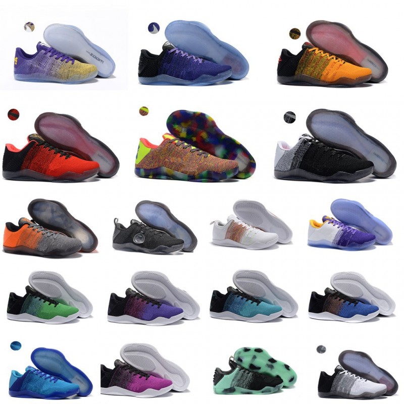 科比11代籃球鞋 全明星黑曼巴低幫戰靴耐磨水晶透明底氣墊 代發工廠,批發,進口,代購