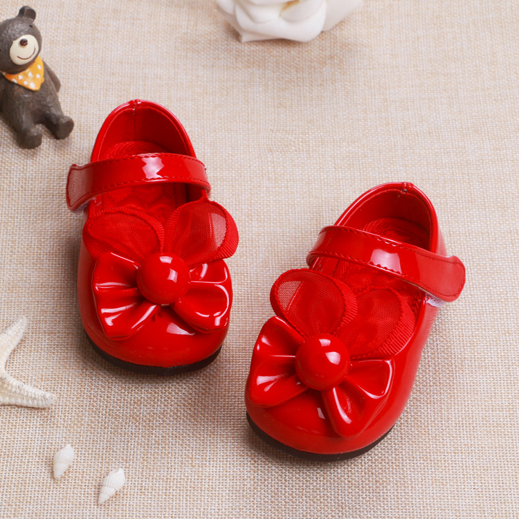 2016春季新款韓版兔耳亮皮女寶寶學步鞋公主寶寶單鞋0-1-2歲嬰兒批發・進口・工廠・代買・代購