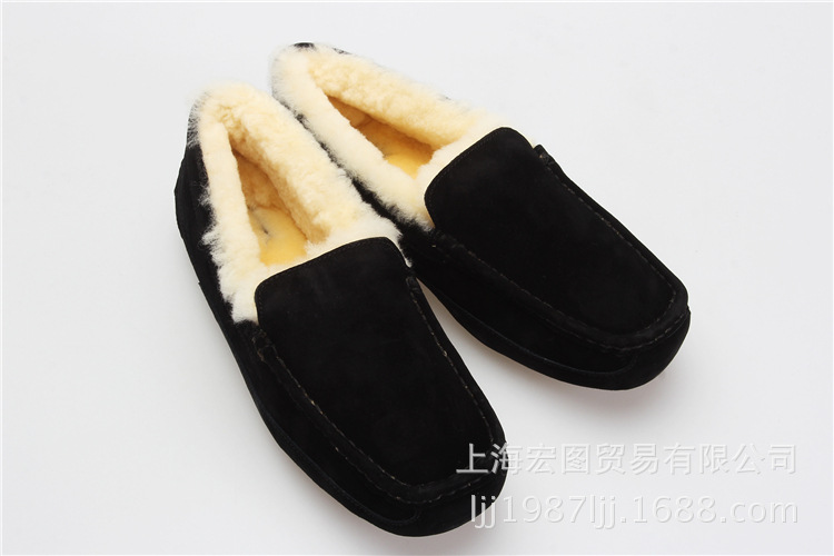 批發代發正品gg5775男鞋豆豆鞋2016新款羊皮毛一體磨砂休閒鞋工廠,批發,進口,代購
