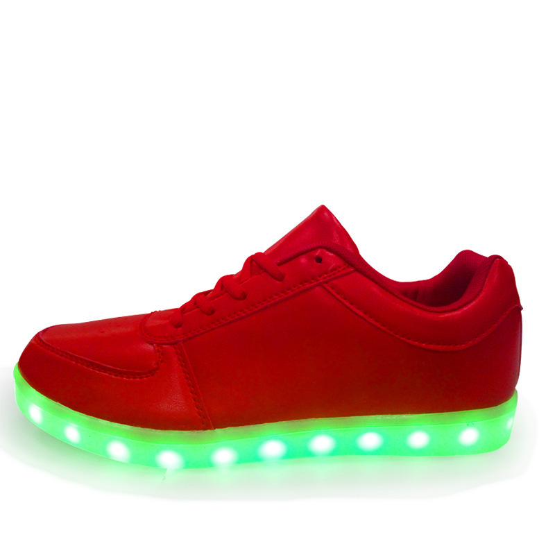 工廠直銷大紅七彩發光鞋單鞋USB充電情侶款LED鞋男女運動鞋板鞋工廠,批發,進口,代購