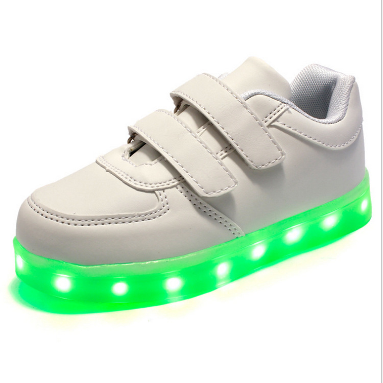 2016兒童燈鞋 USB充電閃光鞋 LED發光鞋 新款男女金色童鞋 外貿鞋工廠,批發,進口,代購
