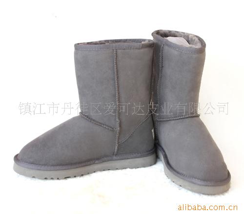 毛皮一體 雪靴 5825 灰色（圖） 代發貨批發・進口・工廠・代買・代購