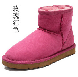 2015新款澳洲羊皮毛一體雪靴女短筒經典糖果色真皮防滑保暖棉鞋批發・進口・工廠・代買・代購