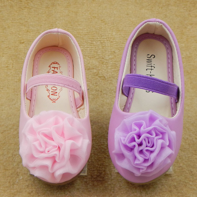 2016秋新款韓版外貿童鞋 FROZEN Elsa甜美花朵女童公主單鞋批發・進口・工廠・代買・代購
