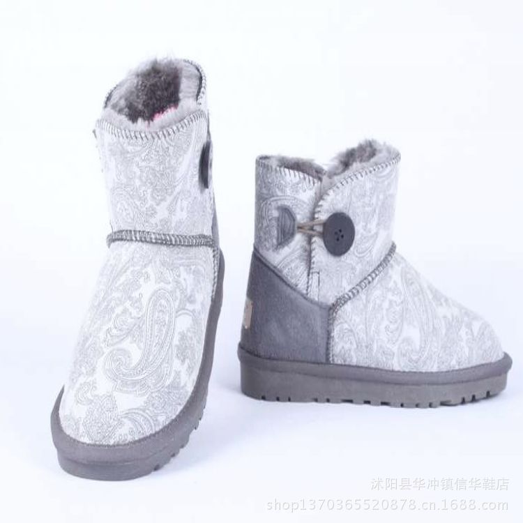廠傢批發支持一件代發真皮牛皮3352短筒雪靴特殊色系列誠招代理工廠,批發,進口,代購