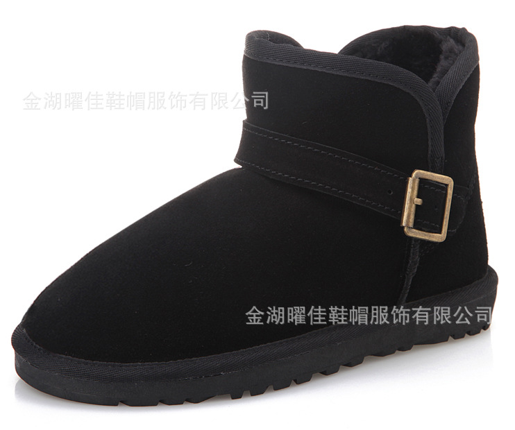 雪靴 大牌同款5855真皮女靴 短靴 女鞋 仿皮毛一體雪靴 保暖工廠,批發,進口,代購