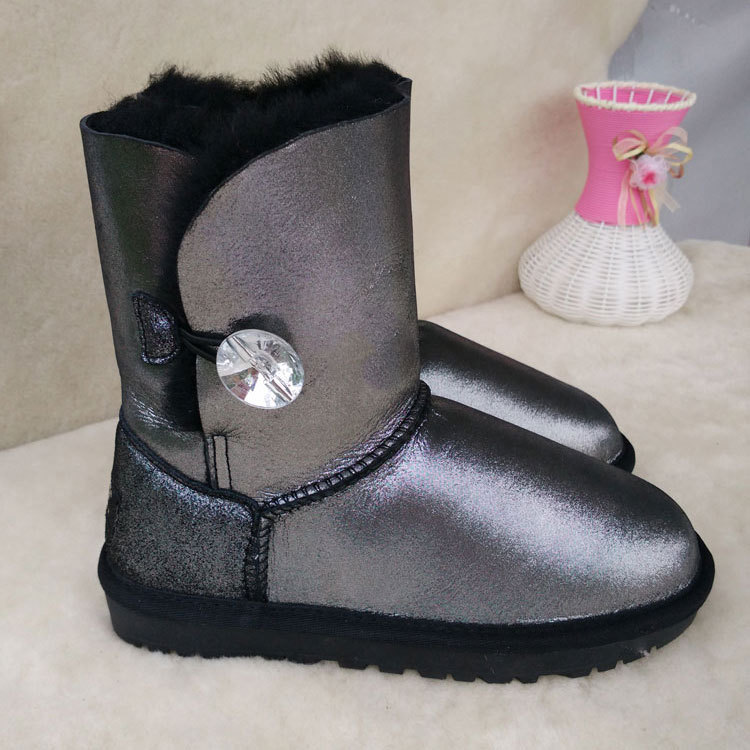2016外貿雪靴羊皮毛一體女5803防水中筒snow boots棉鞋廠傢批發工廠,批發,進口,代購