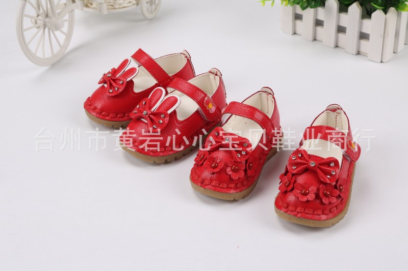女寶寶單鞋春秋季牛筋軟底防滑學步鞋小童嬰幼兒鞋0-1-2歲嬰兒鞋批發・進口・工廠・代買・代購