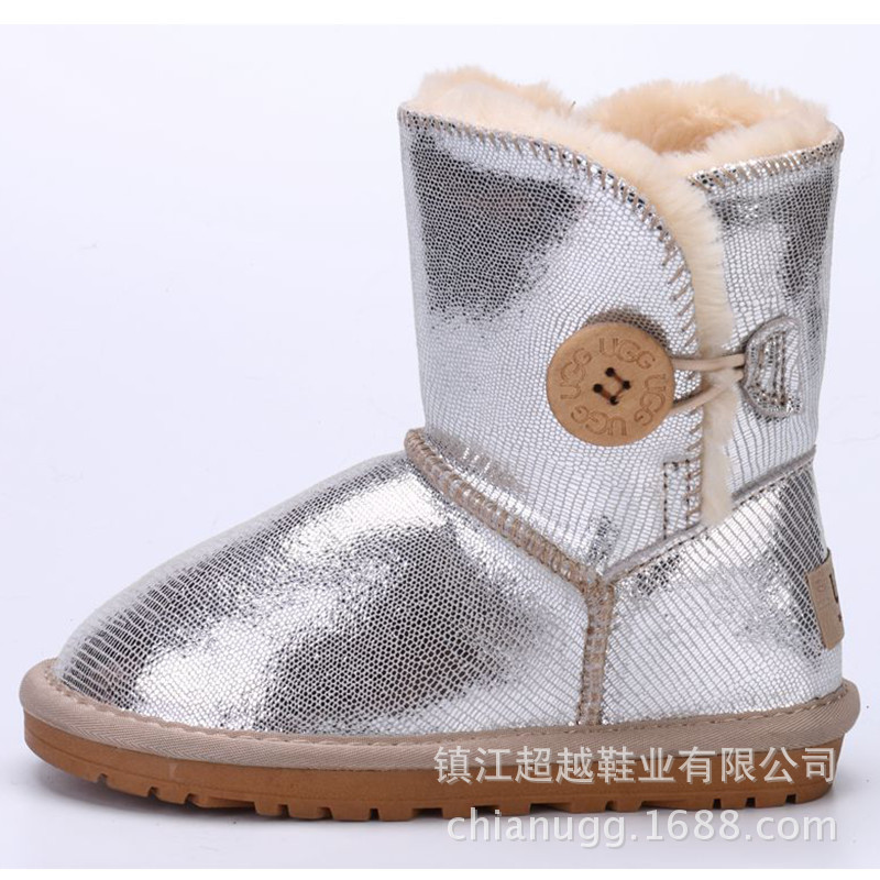 2016澳洲新款5803兒童蜥蜴紋雪靴保暖中筒寶寶大小碼一件代發工廠,批發,進口,代購
