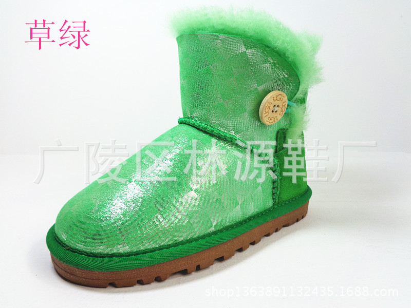 澳洲羊皮毛一體 親子款5803金屬防水女鞋雪靴 批發一件代發工廠,批發,進口,代購