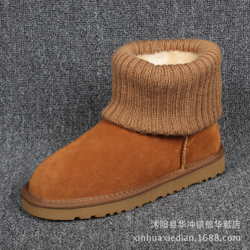 雪靴5854低筒翻毛線口學生棉鞋 保暖冬靴子特價包郵女鞋代發貨工廠,批發,進口,代購