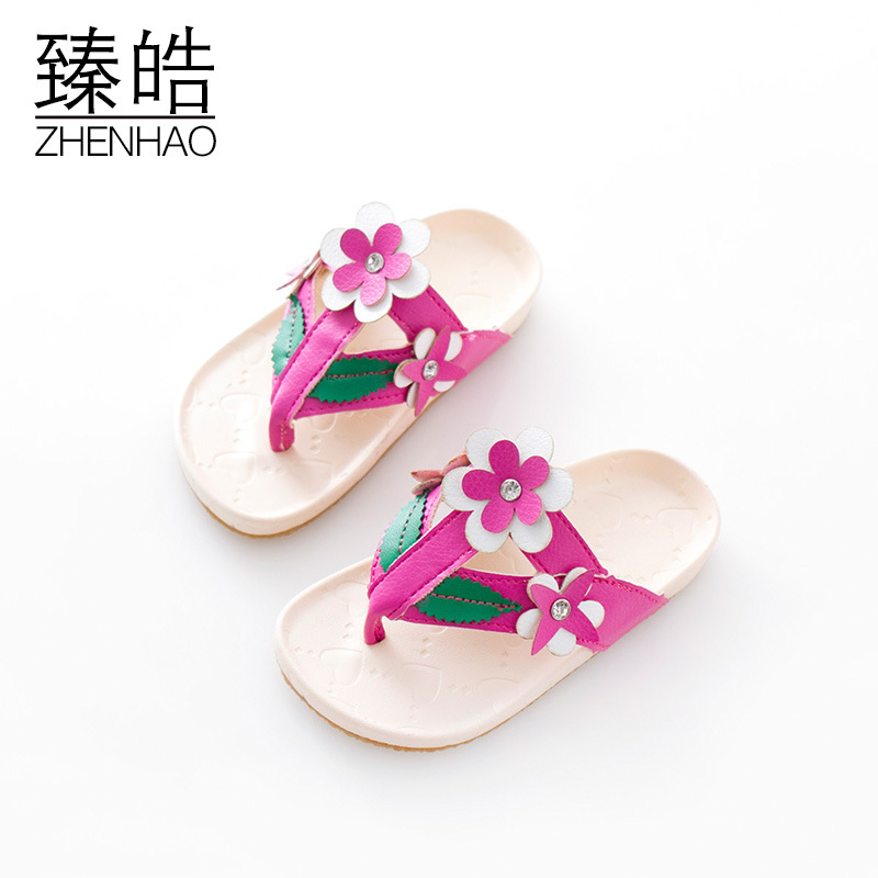 2016春夏季新款兒童拖鞋韓版女童可愛公主傢居拖鞋公主涼拖夾字拖批發・進口・工廠・代買・代購