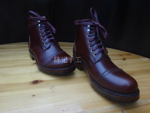 固特異手工定製復刻 Julian boots RRL小貝靴油皮工裝靴牛皮底鞋工廠,批發,進口,代購