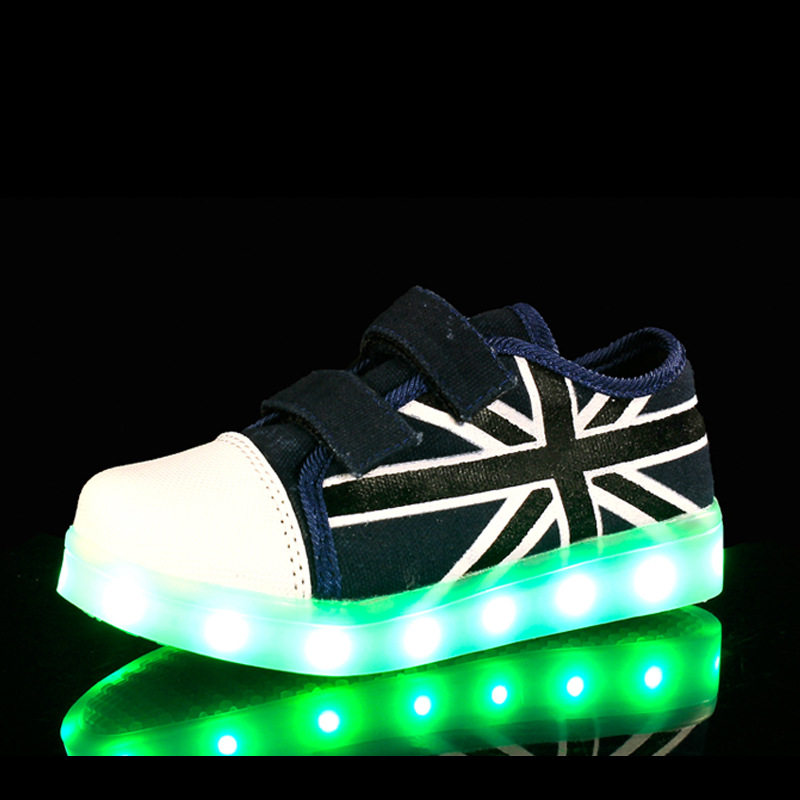 2016廠傢專業生產潮流帆佈鞋發光鞋LED燈USB充電透氣鞋一件代發工廠,批發,進口,代購