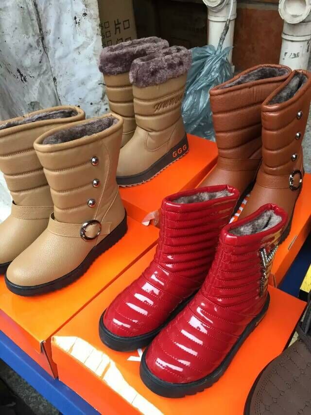 女款加絨保暖雪靴 冬季保暖棉鞋 地攤火爆熱賣加絨蒙古雪靴工廠,批發,進口,代購