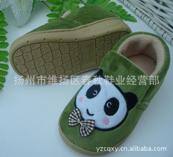 2012年熊貓二代小童傢居鞋 地板包跟拖鞋 棉鞋 保暖 單鞋批發・進口・工廠・代買・代購