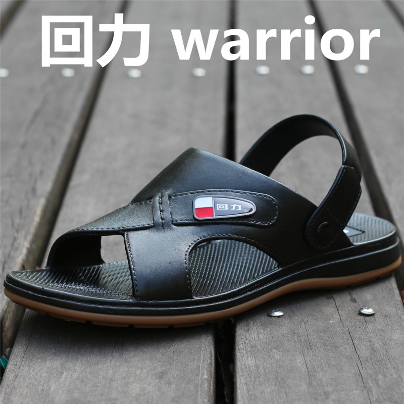 上海回力男士沙灘鞋日常休閒透氣涼拖鞋男韓版露趾平跟涼鞋3380-1工廠,批發,進口,代購