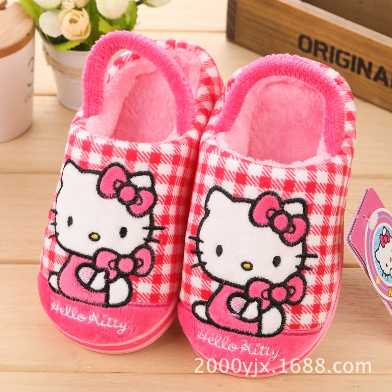 HELLOkitty新款凱蒂貓冬季拖女童小童鞋傢居拖鞋防滑棉拖鞋16568工廠,批發,進口,代購