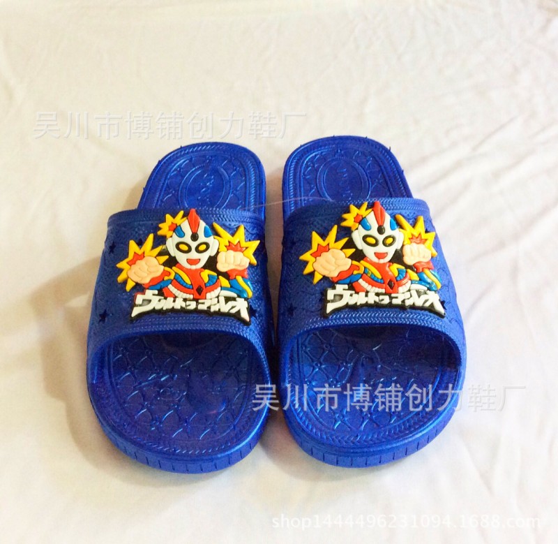 新款超人兒童l涼拖鞋PVC塑料防水防滑傢居浴室沙灘拖鞋現貨批發工廠,批發,進口,代購
