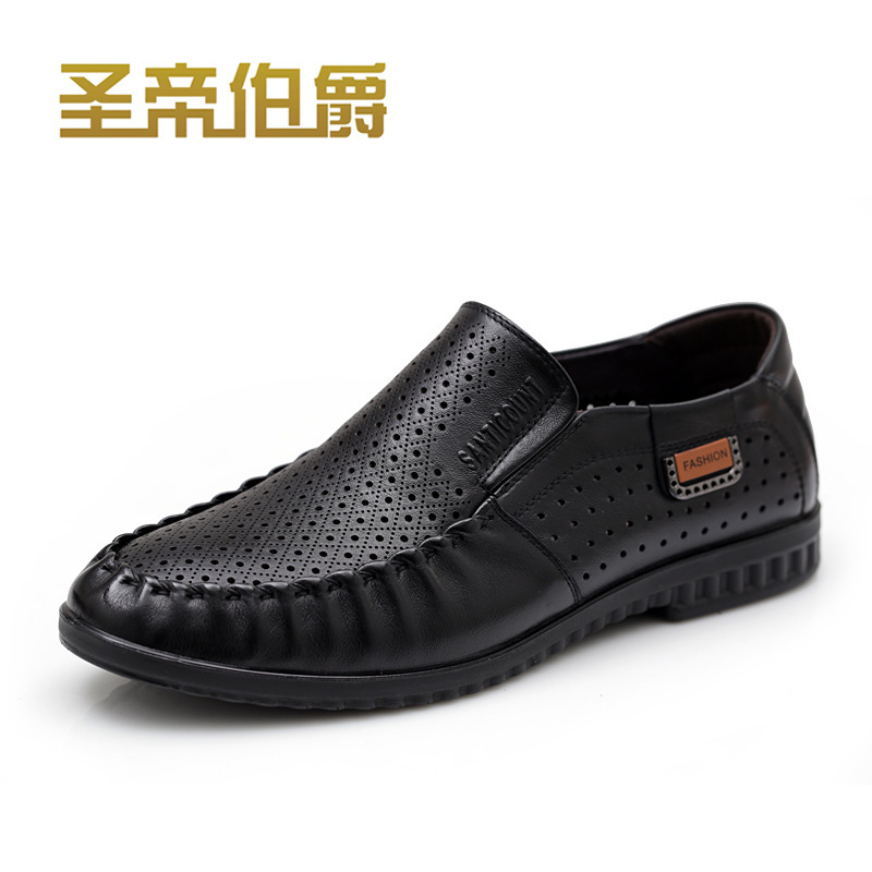 聖帝伯爵 2014夏季新款 真皮頭層皮 透氣鞋 洞洞皮鞋工廠,批發,進口,代購