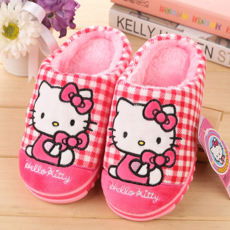 新款hellokitty冬季拖中童女童保暖棉鞋傢居拖鞋可愛棉拖鞋16569工廠,批發,進口,代購