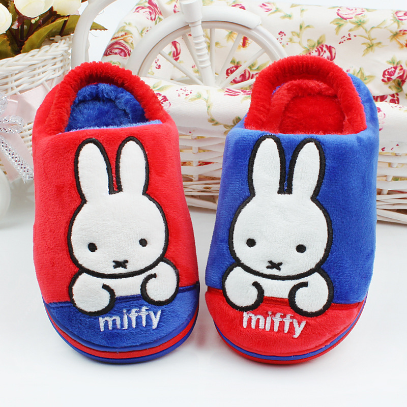 miffy米菲冬兒童鞋女童保暖棉拖鞋男童居傢拖鞋寶寶軟底鞋子工廠,批發,進口,代購