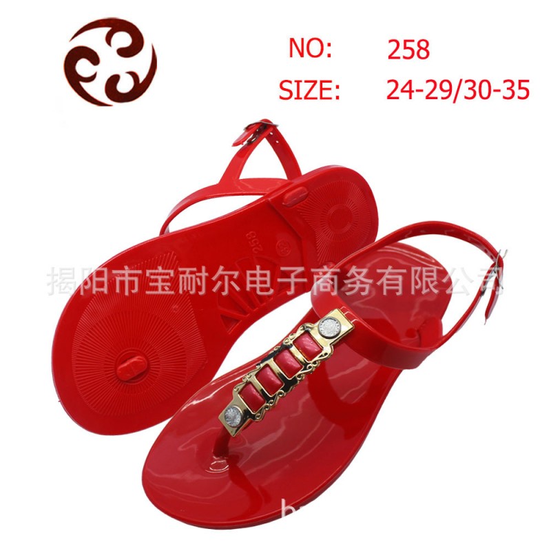 時尚外貿童涼拖鞋 PVC水晶揭陽童鞋工廠,批發,進口,代購