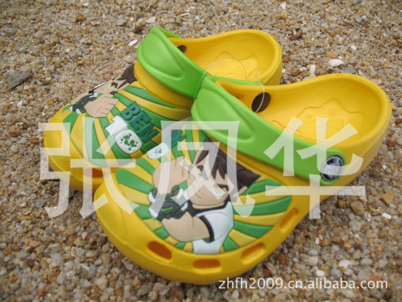 現貨供應最新款條紋ben10小童洞洞鞋 eva花園鞋工廠,批發,進口,代購