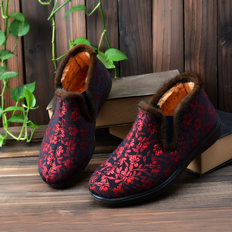 一件代發 老北京佈鞋女棉靴 冬季新品 軟底防滑棉靴 中老年靴子工廠,批發,進口,代購