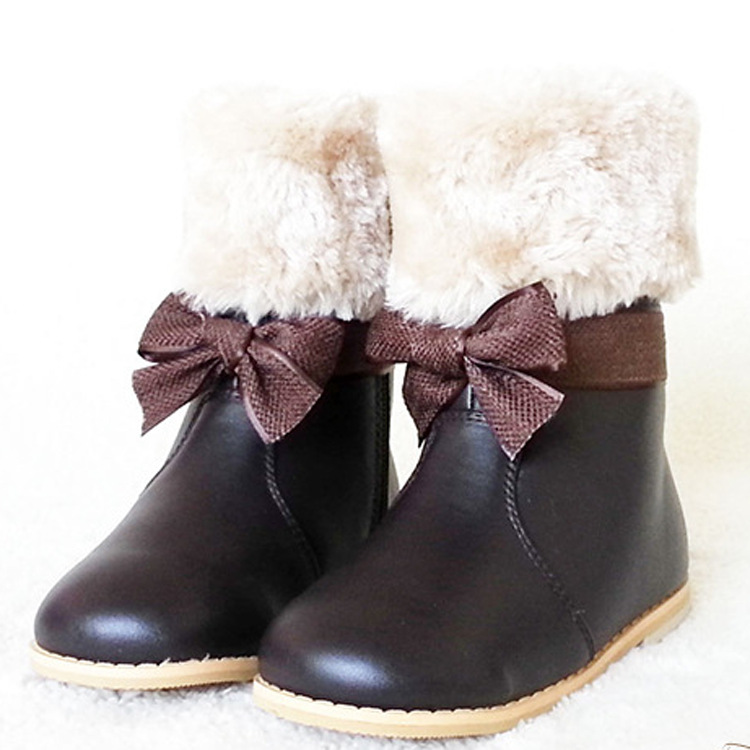 冬季女童靴 側拉鏈設計女童靴防滑童靴女童短棉靴批發批發・進口・工廠・代買・代購