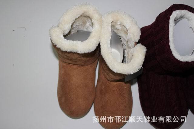 外貿原單冬季保暖男女大碼保暖鞋室內靴工廠,批發,進口,代購