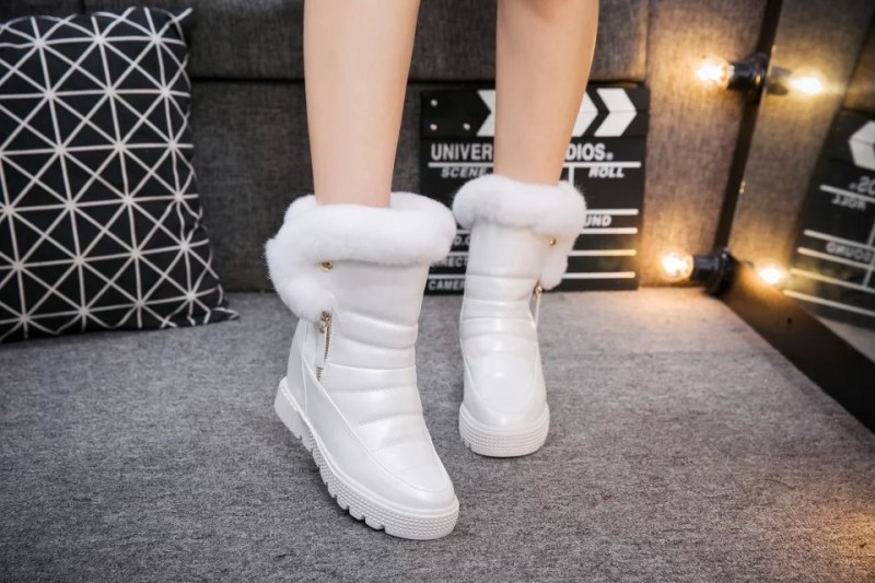 女棉靴 冬季新款內增高女鞋圓頭平底馬丁靴 女式低幫加厚保暖靴工廠,批發,進口,代購